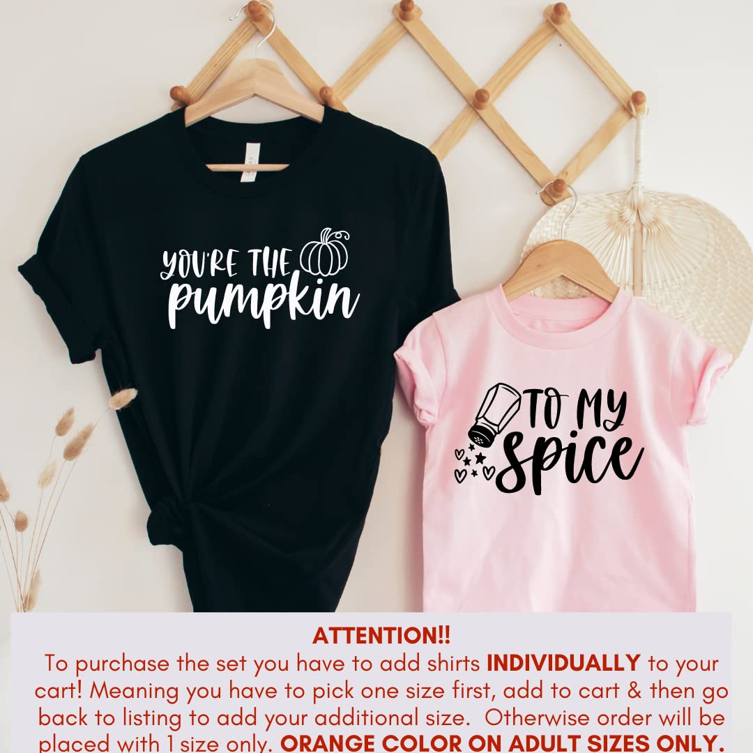 Custom-Printed Thanksgiving Mommy Daddy MatchingYoure The Pumpkin To My Spice Spotts