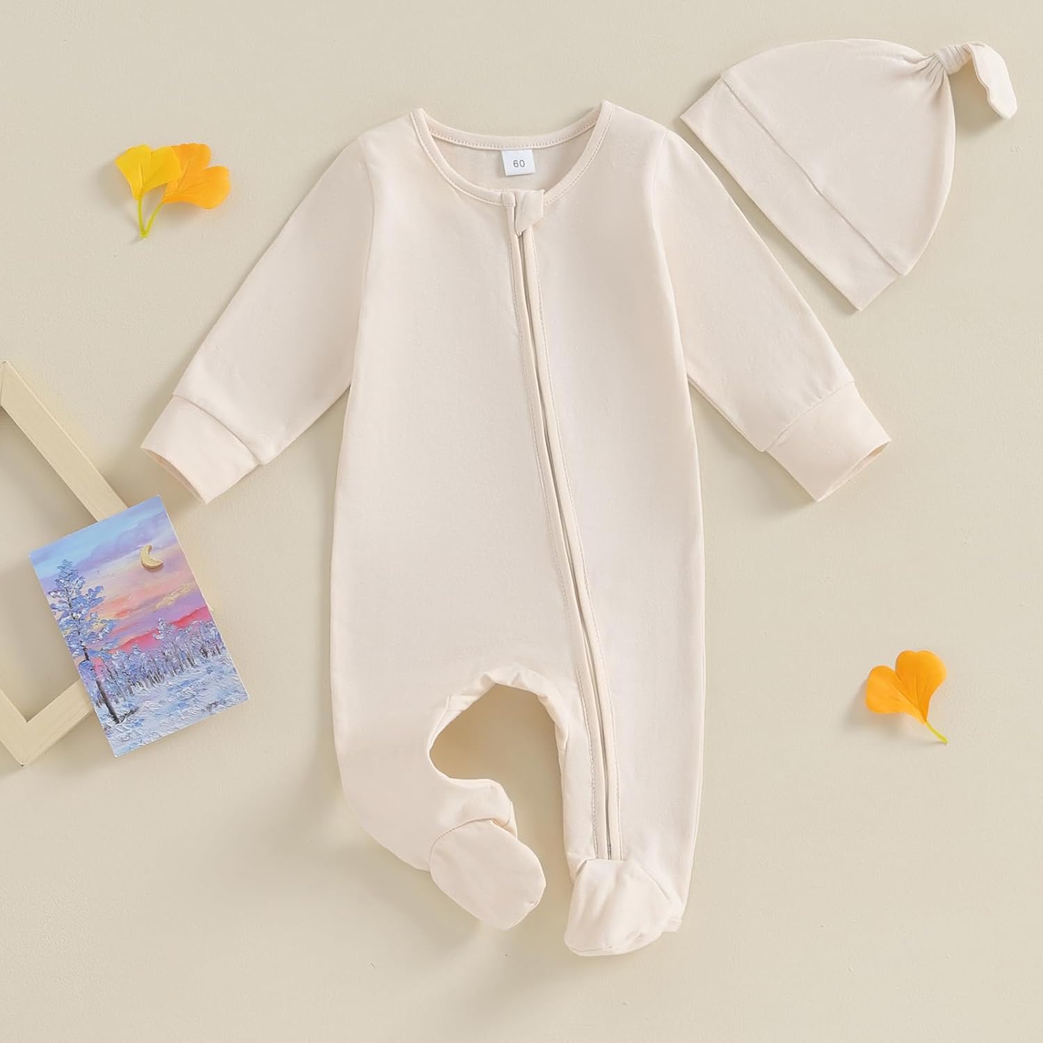 KMBANGI Newborn Romper Durable Cozy for Boys Girls