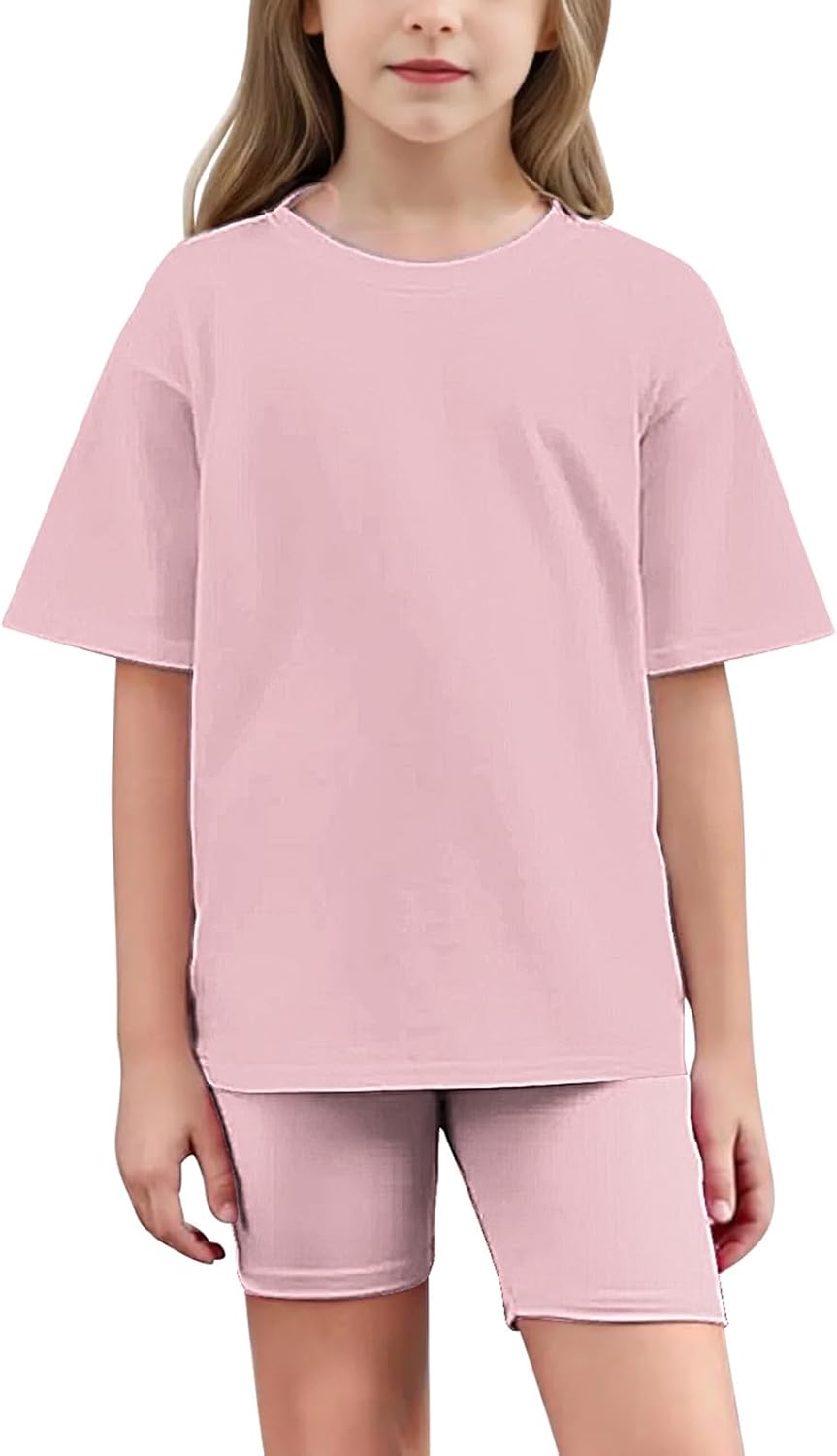 Girls Loose-Fit Tracksuit Set