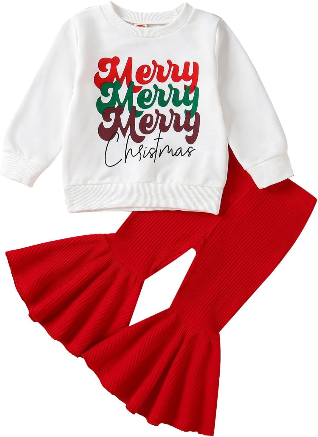Toddler Christmas Outfit for Girls and Boys Set