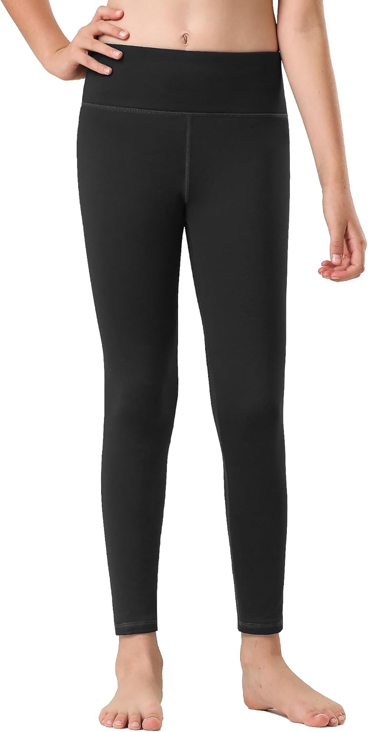 Stelle Girls Fleece Lined Leggings Youth High WaistWarm Winter Athletic Yoga Pants