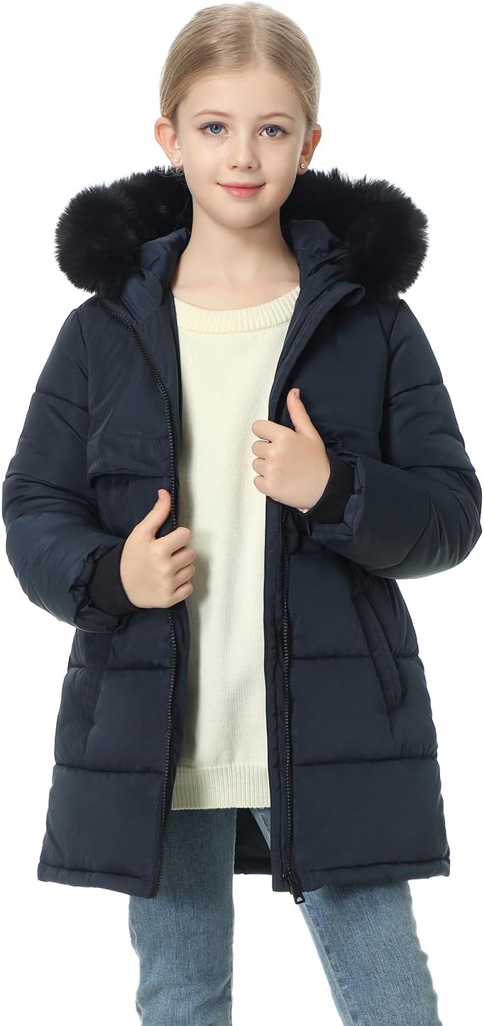Girls winter long coat parka Waterproof girls winter coat kids jacket