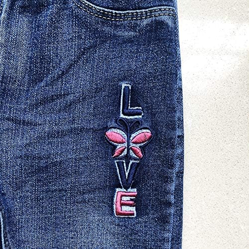 Little Ones Design Peacolate Embroidery Jeans 4-9T