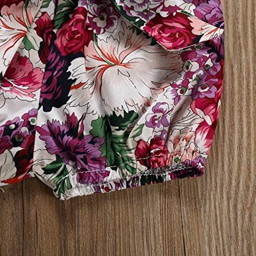 Newborn Baby Girl Summer Ruffle Romper Set