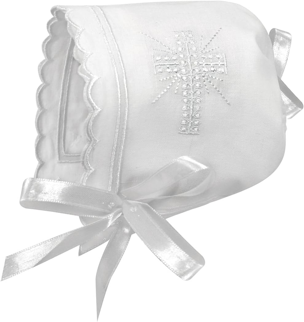 Stephan Baby Girls Christenin Bonnet
