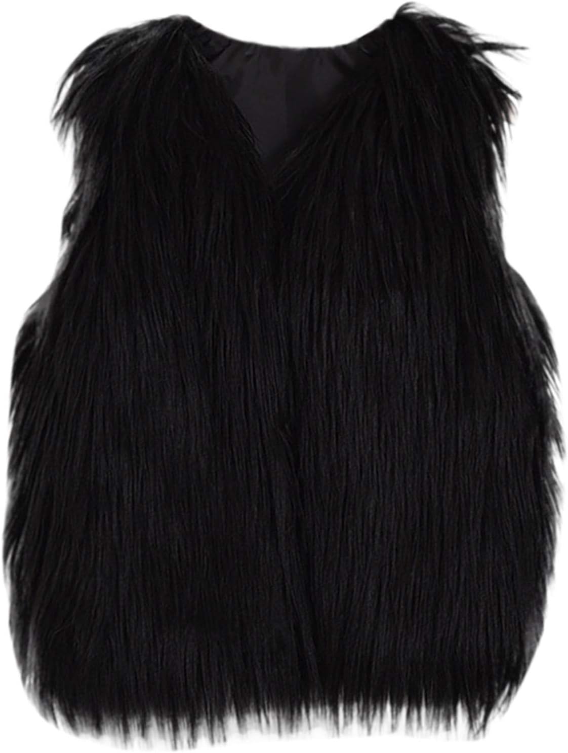 RNTOP Toddler Girls Faux Furry Winter Vest Sweatshirt Jacket