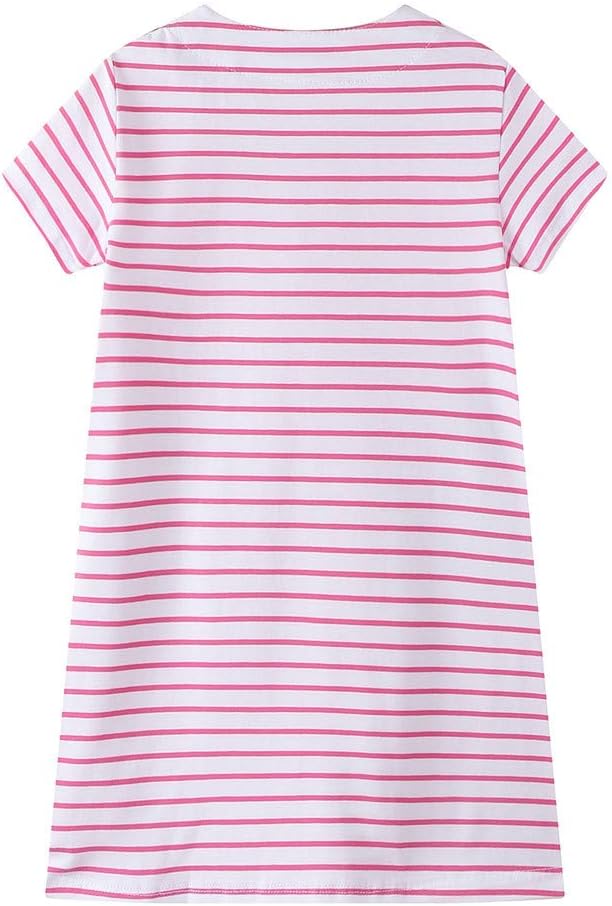 HILEELANG toddler girl Summer Casual Tunic Soft Durable and Sweet