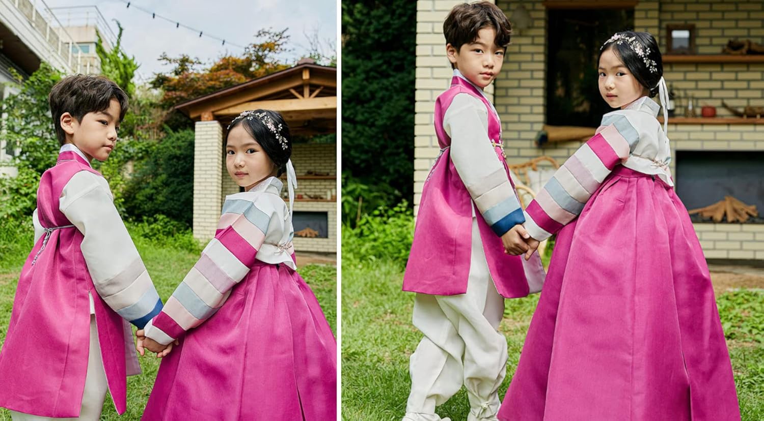 Modern Korean Baby Girl Hanbok Dress 10-15 yrs