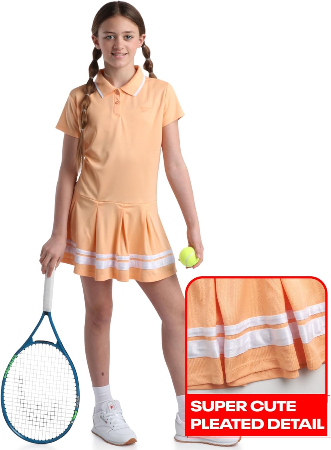Reebok Girls Tennis Dress for Active Moves