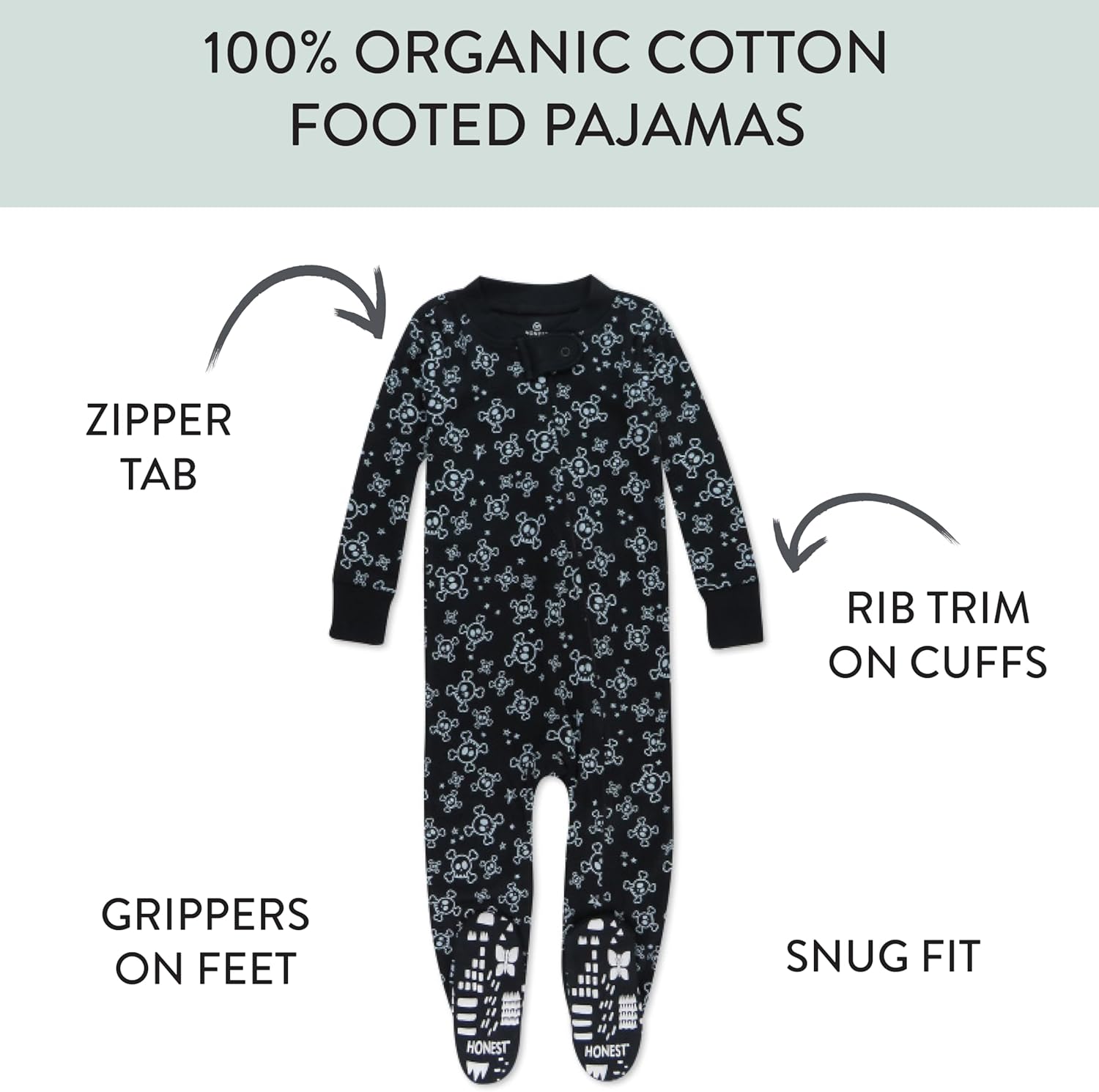 Organic Cozy comfy one-piece sleepers for baby