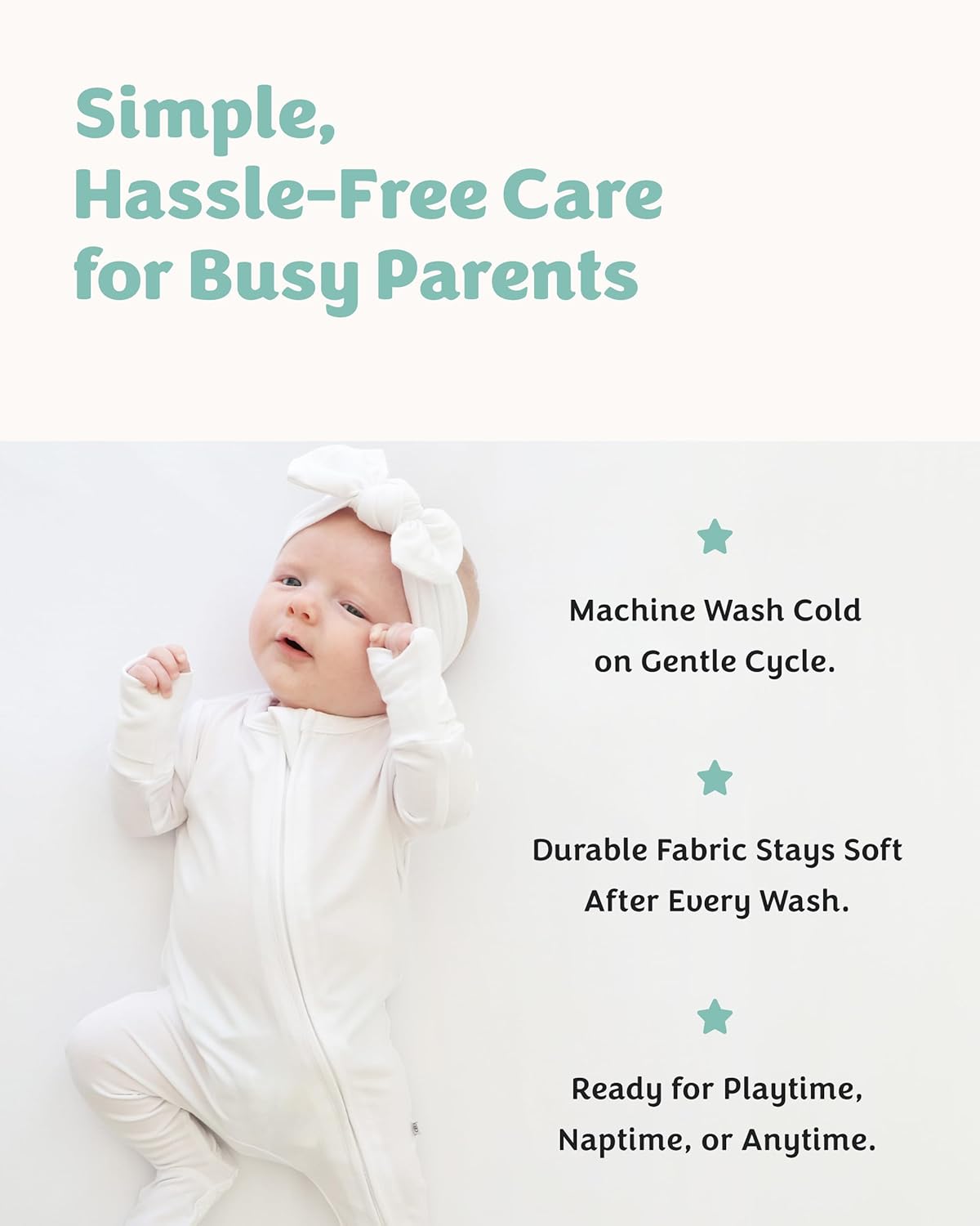 Caden Lane Zippered Baby Footie Pajamas Elevate diaper time and beyond