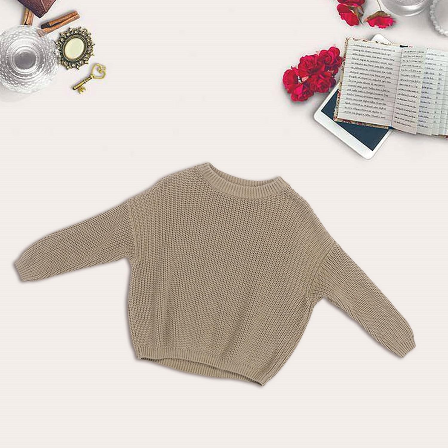 Boys Girls Cable Knit Sweater