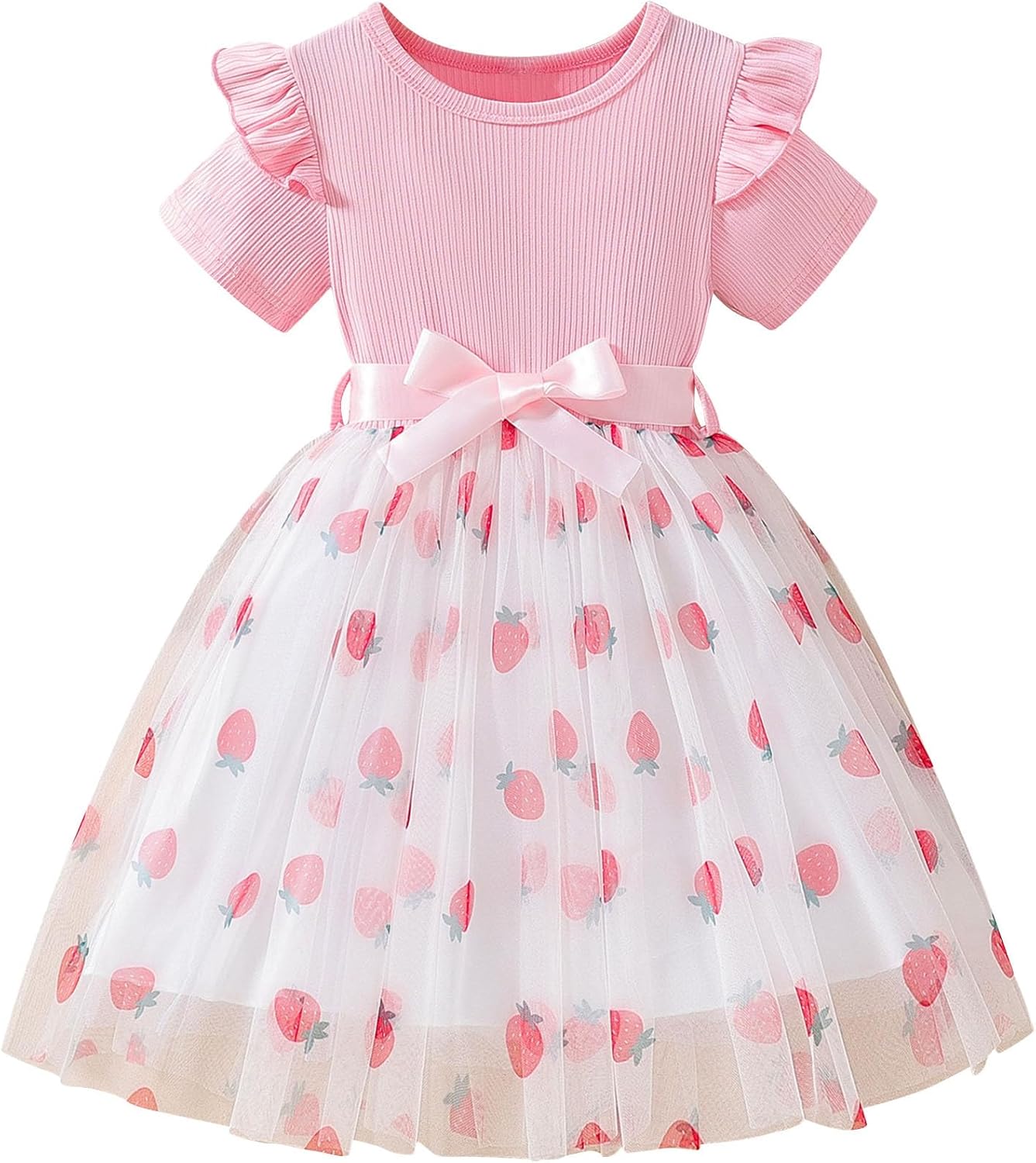 Girls Ruffle Tutu Dress for Toddler Princess Party