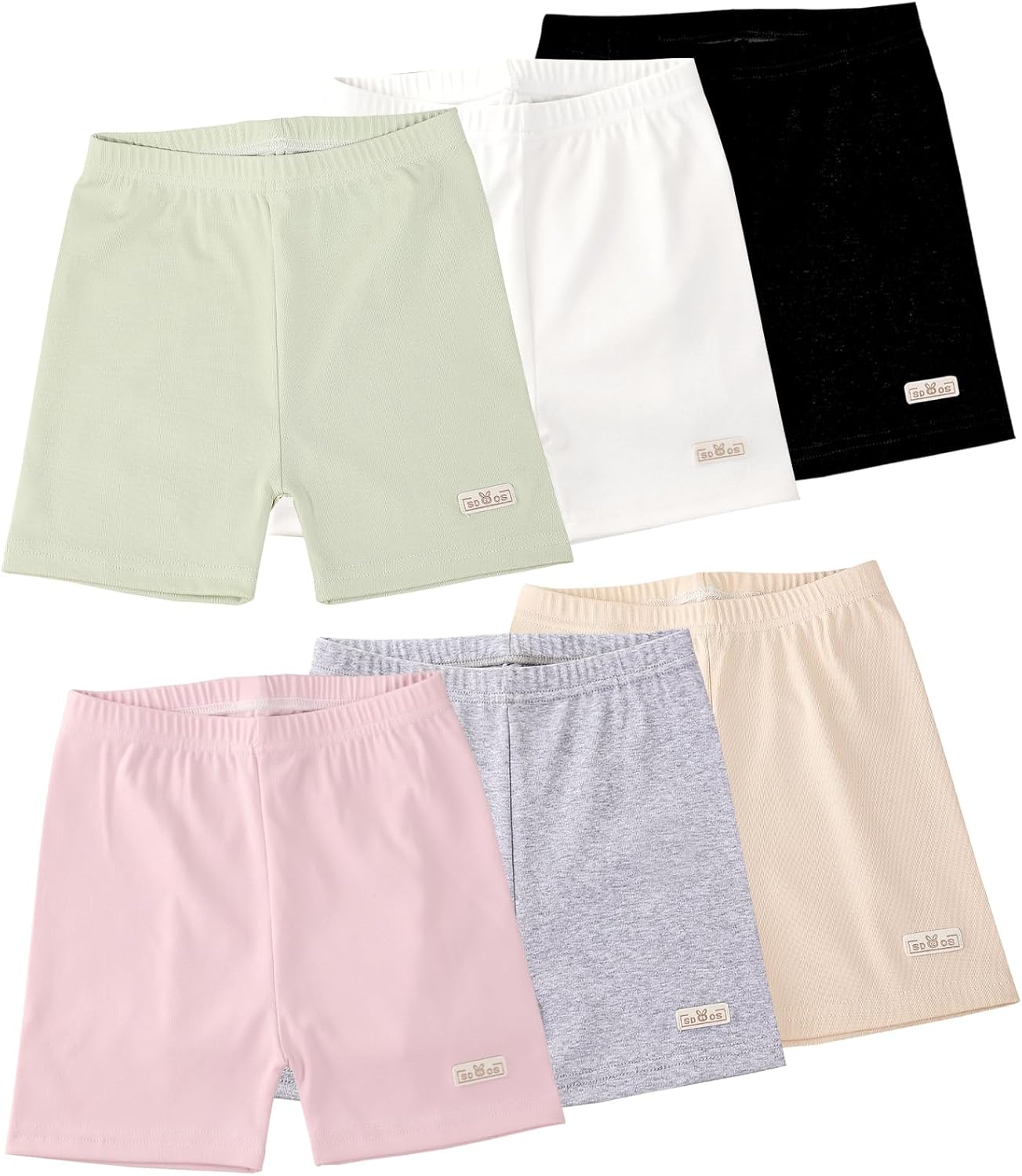 Chicduo 6-Piece Bike Cartwheel Dance Shorts for Girls