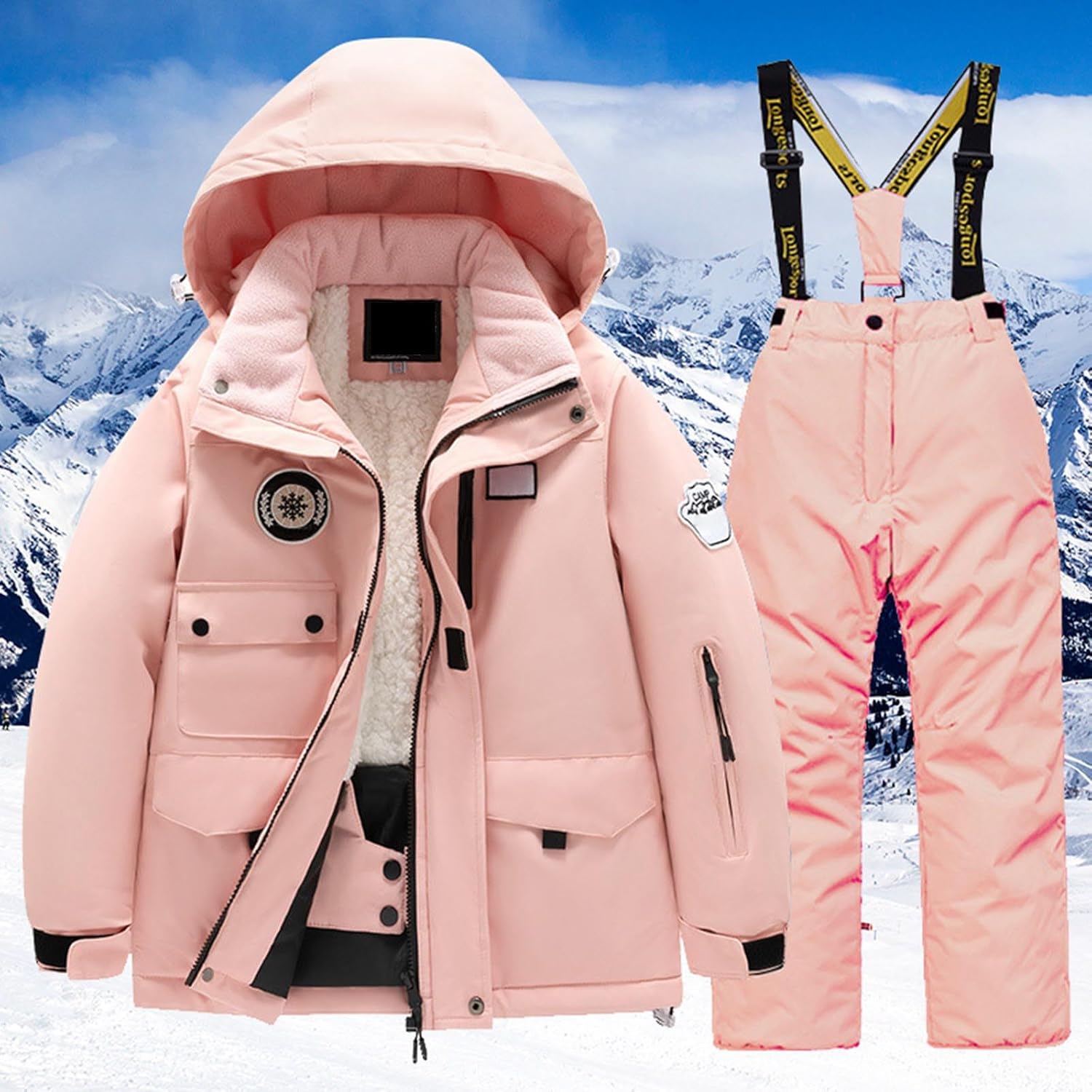 Kids Ski Jacket Pants Set 2024 Winter