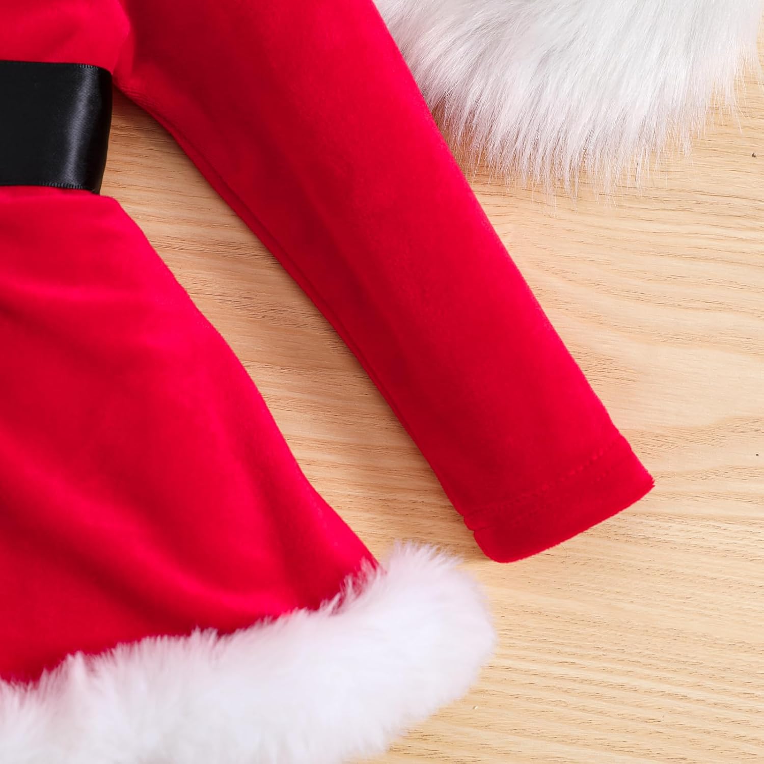 Cute Baby Girl Christmas Romper Dress Santa Claus Design