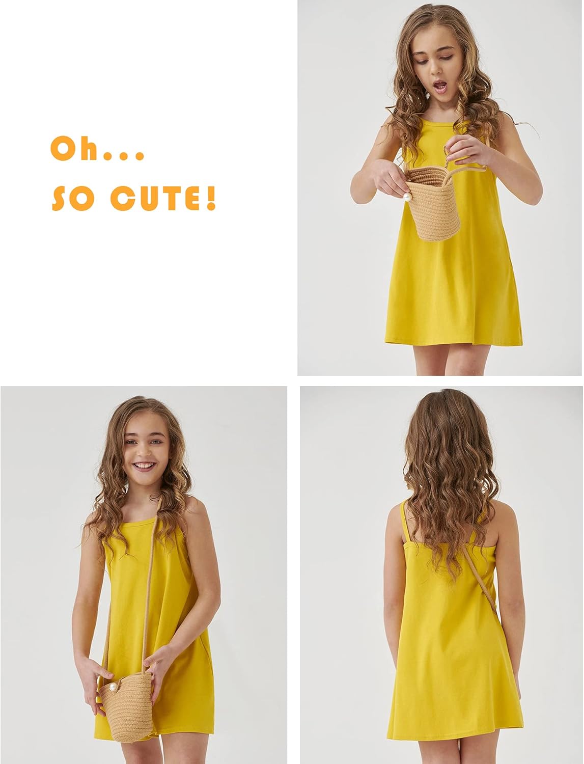 Jorssar Kids Girls Summer Tank Dress