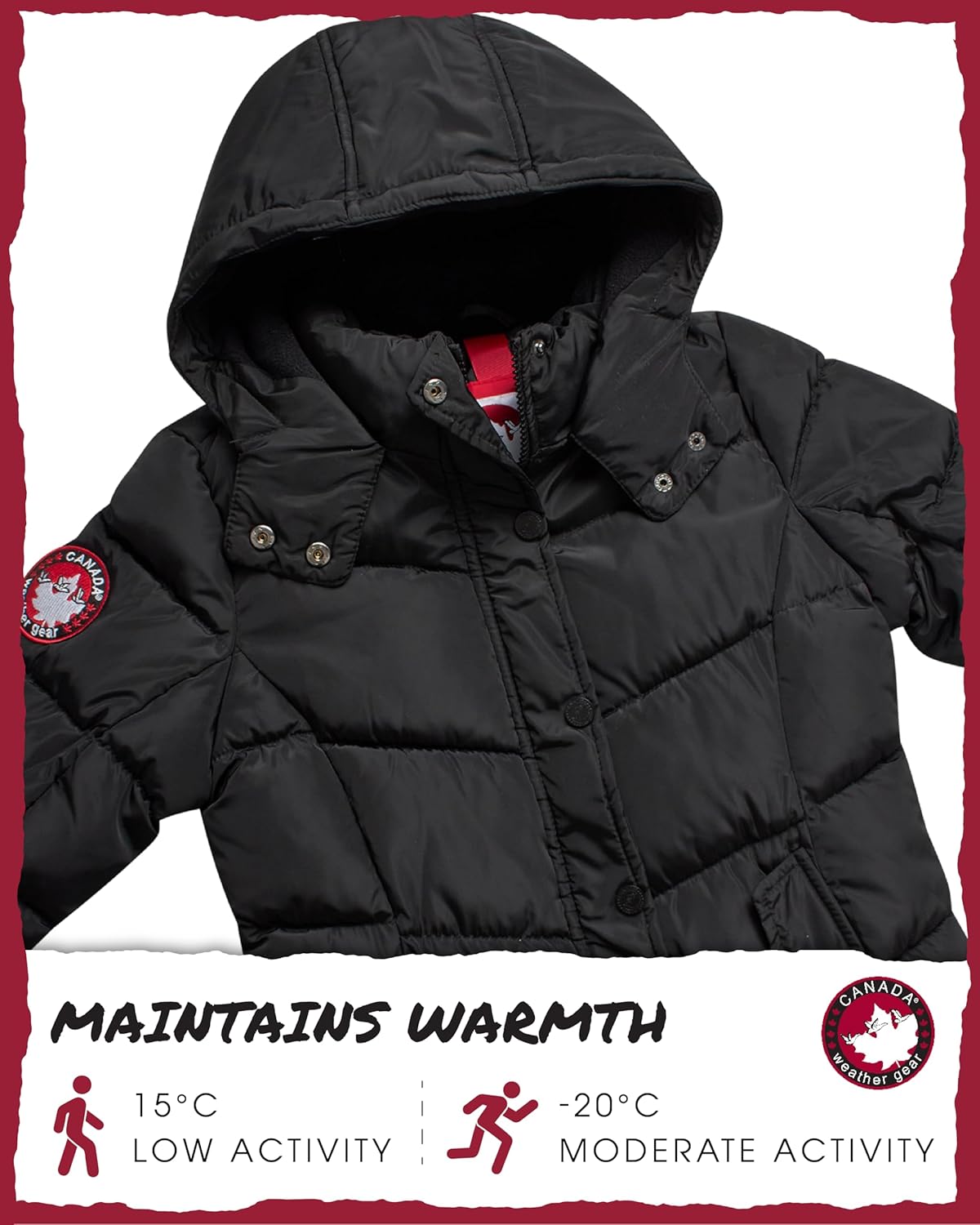 Warm Snug Girls Winter Parka - Canada Weather Gear