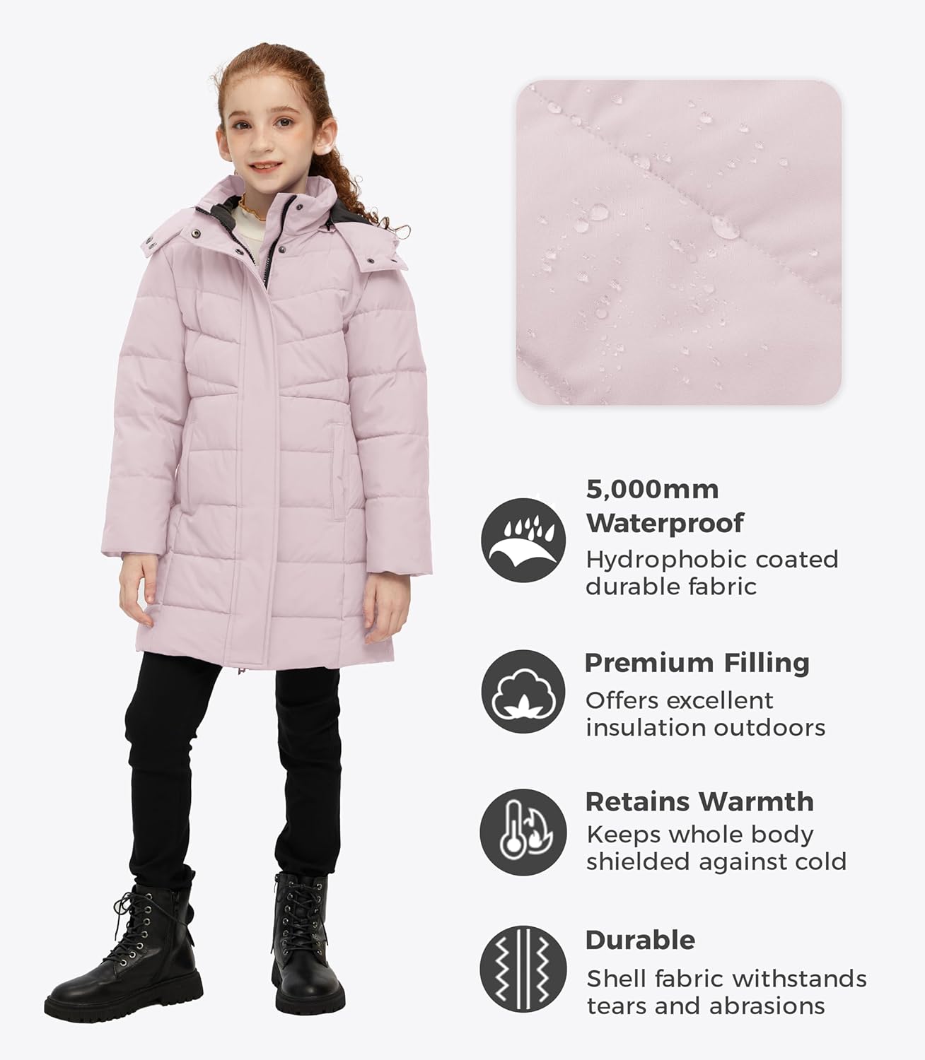 Wantdo Girls Insulated Winter Parka