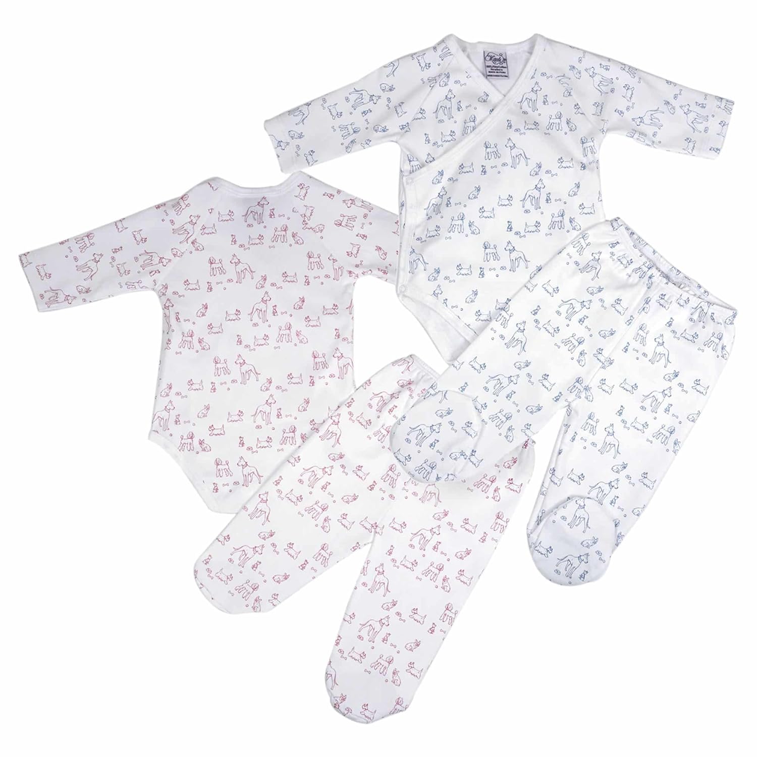 Marcela Cute Dog Bodysuit Pant Set