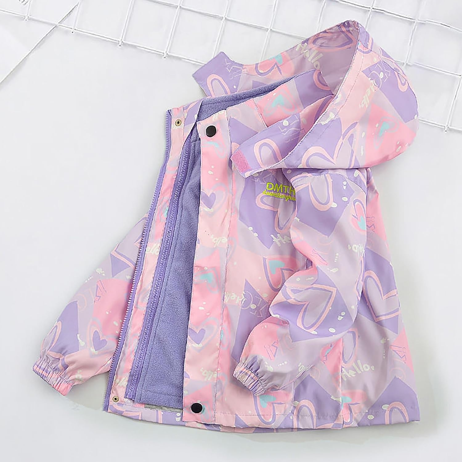 Qfajcp Kids Extra Soft Quilted Rain Coating Present