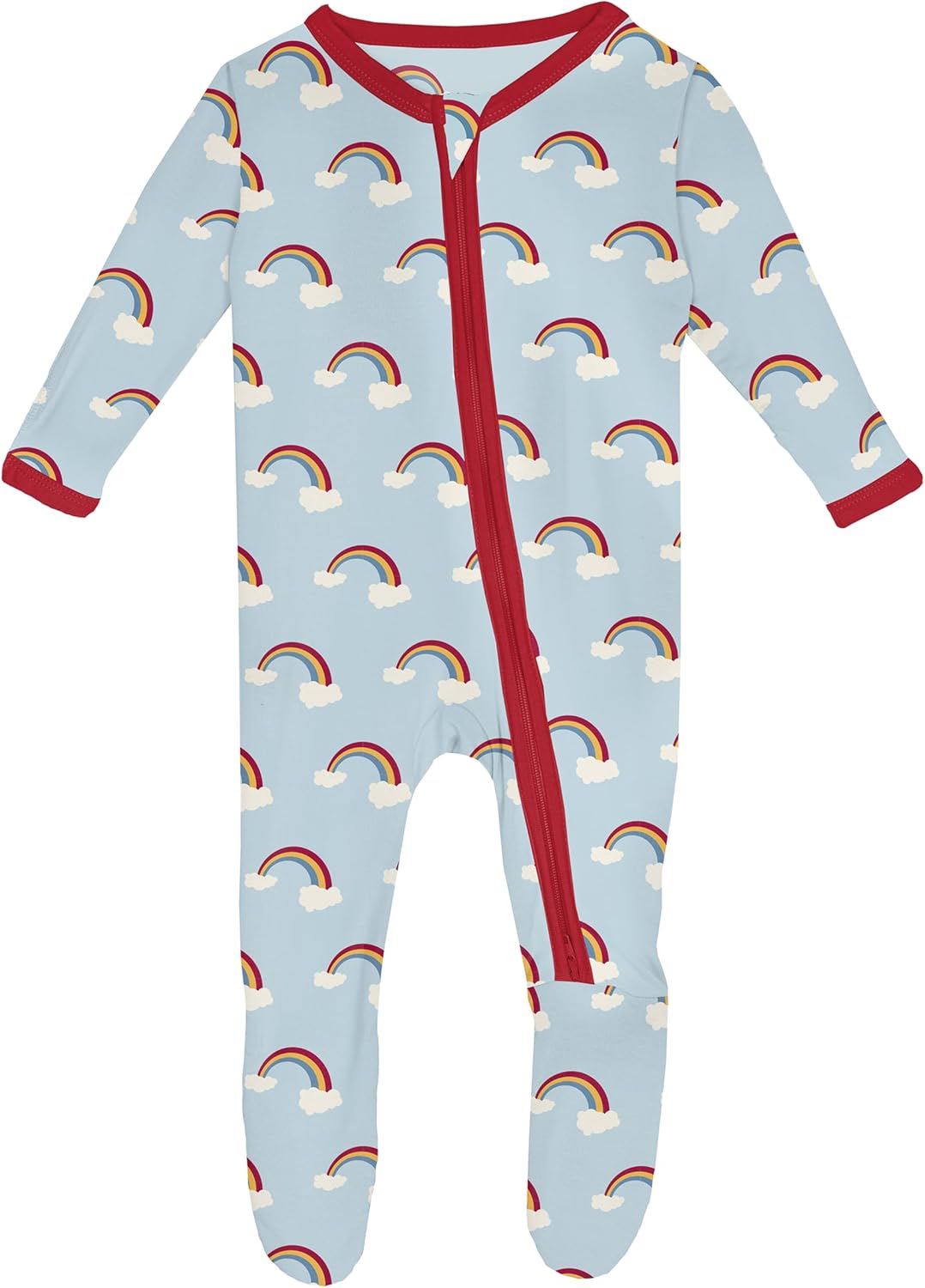 Welcome Home Zipper Footie Soft Safe Baxter - Rainbow 3-6 Months