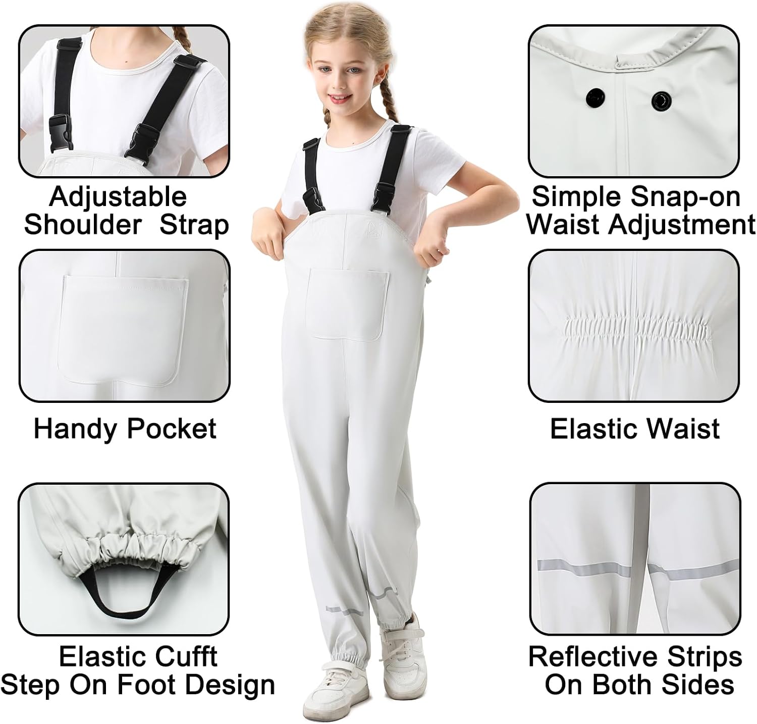 Plus Rain - Kids Unisex Rain Pants for 2-9 Years