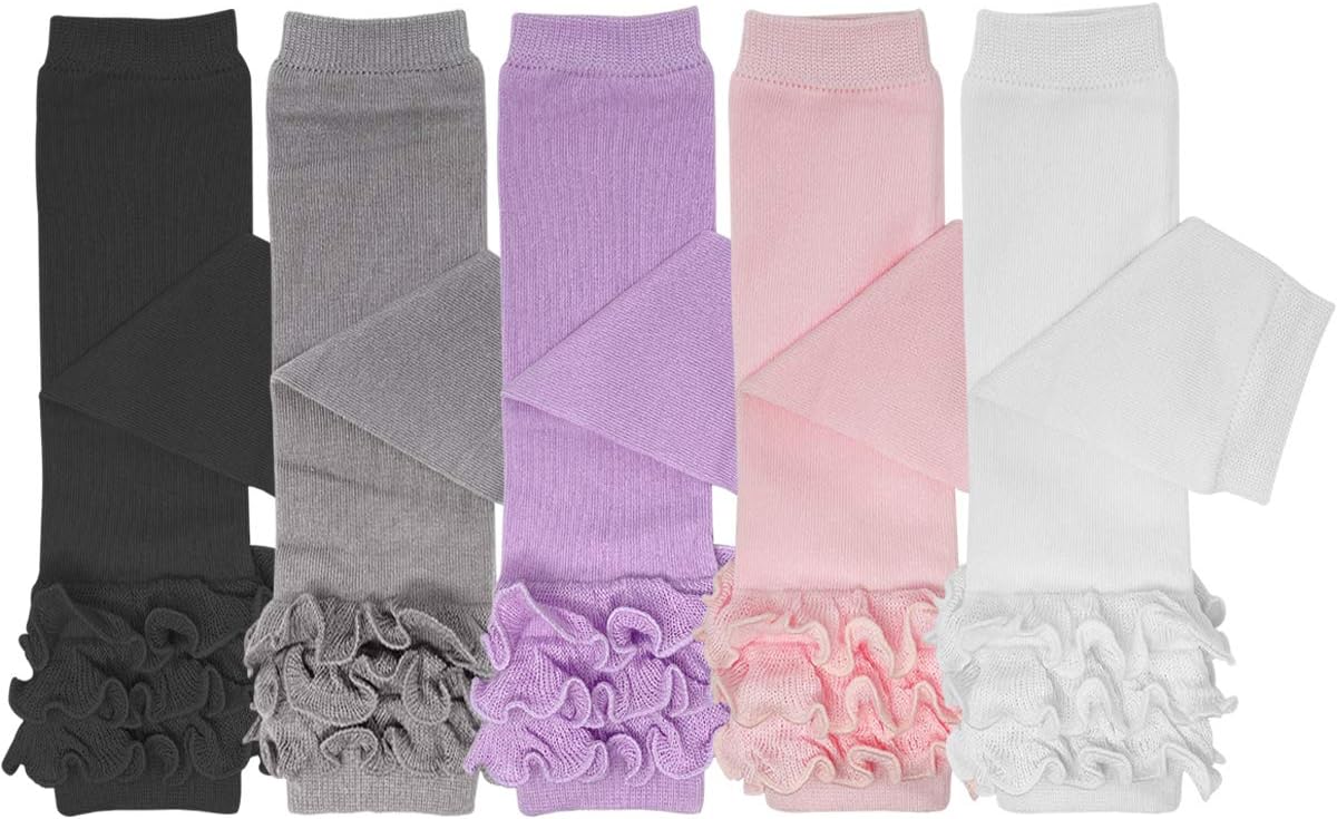 Bowbear 5 Pair Cheerful Ruffles Baby Leg Warmers 1