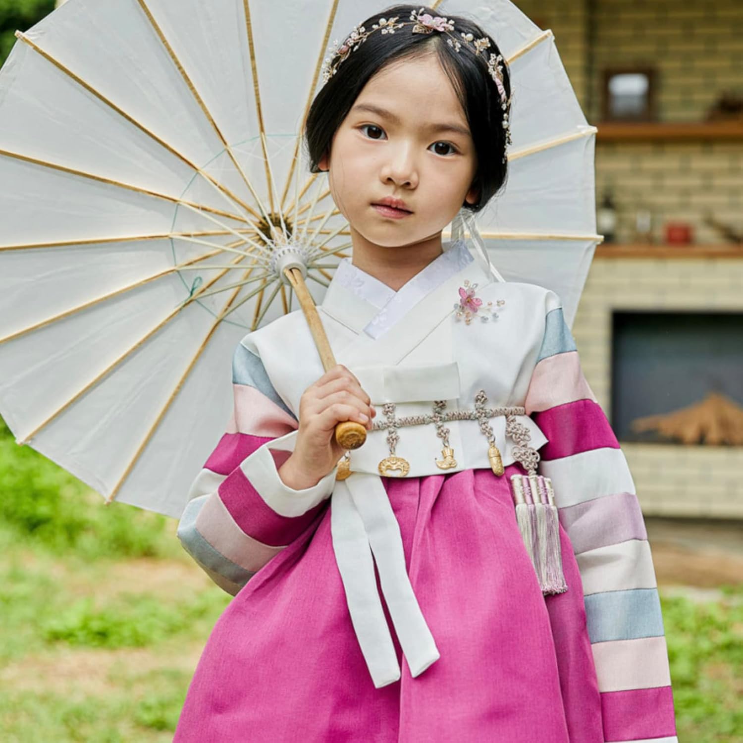 Modern Korean Baby Girl Hanbok Dress 10-15 yrs