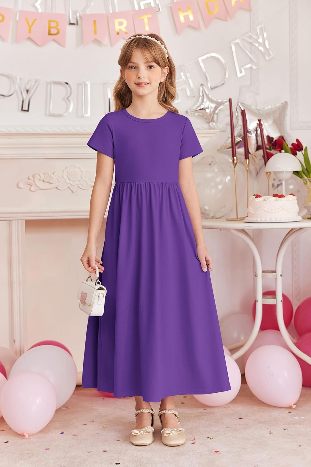 High-Quality Girls Maxi Dress with Versatile Features