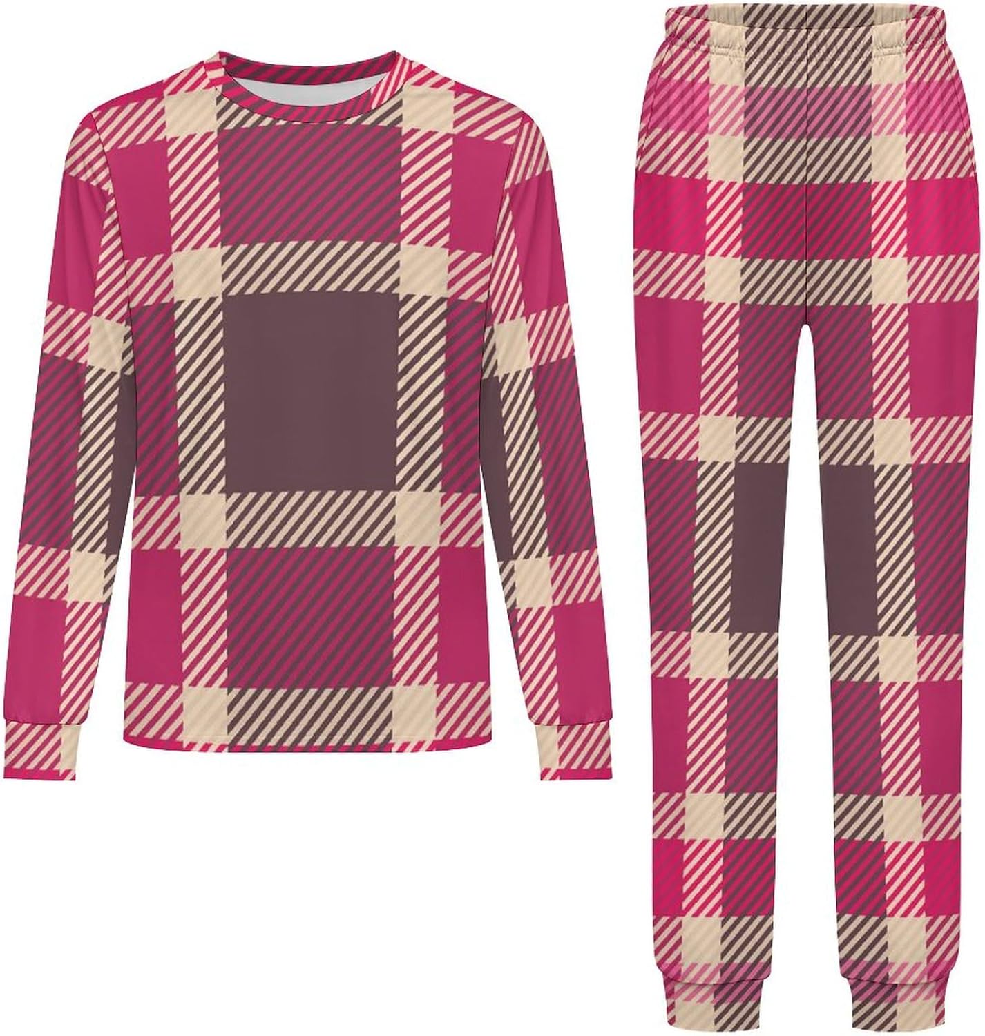 Meiko Japanese Pink Flowers Thermal Underwear Set for Kids