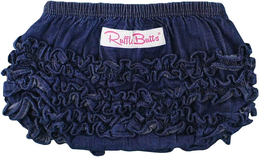 RuffleButts Ruffled Woven Bloomer for Baby Girls Soft Cute