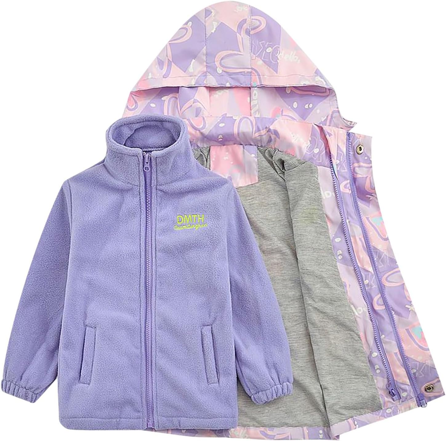 Qfajcp Kids Extra Soft Quilted Rain Coating Present