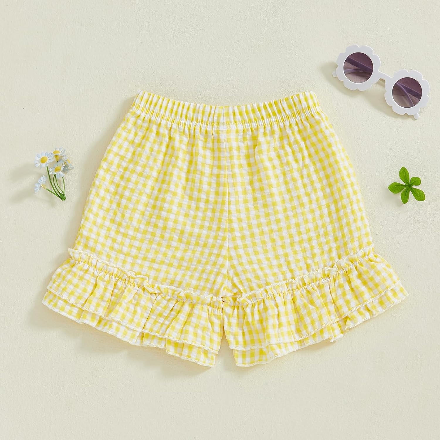 Gingham Shorts for Toddler Boys Girls