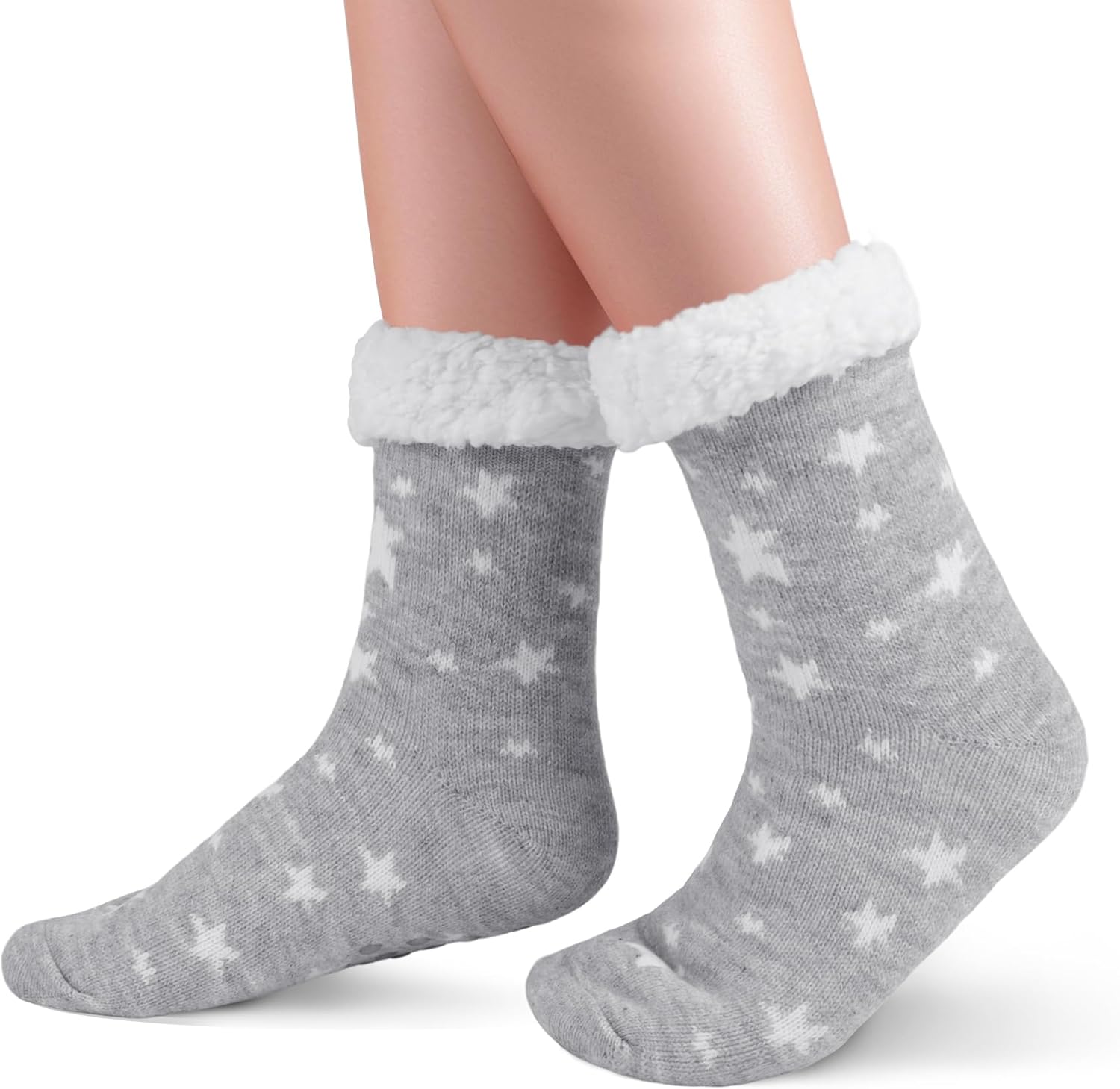 KFUBUO Kids Slipper Socks Non-Slip Warm Fuzzy Perfect Gift for Kids