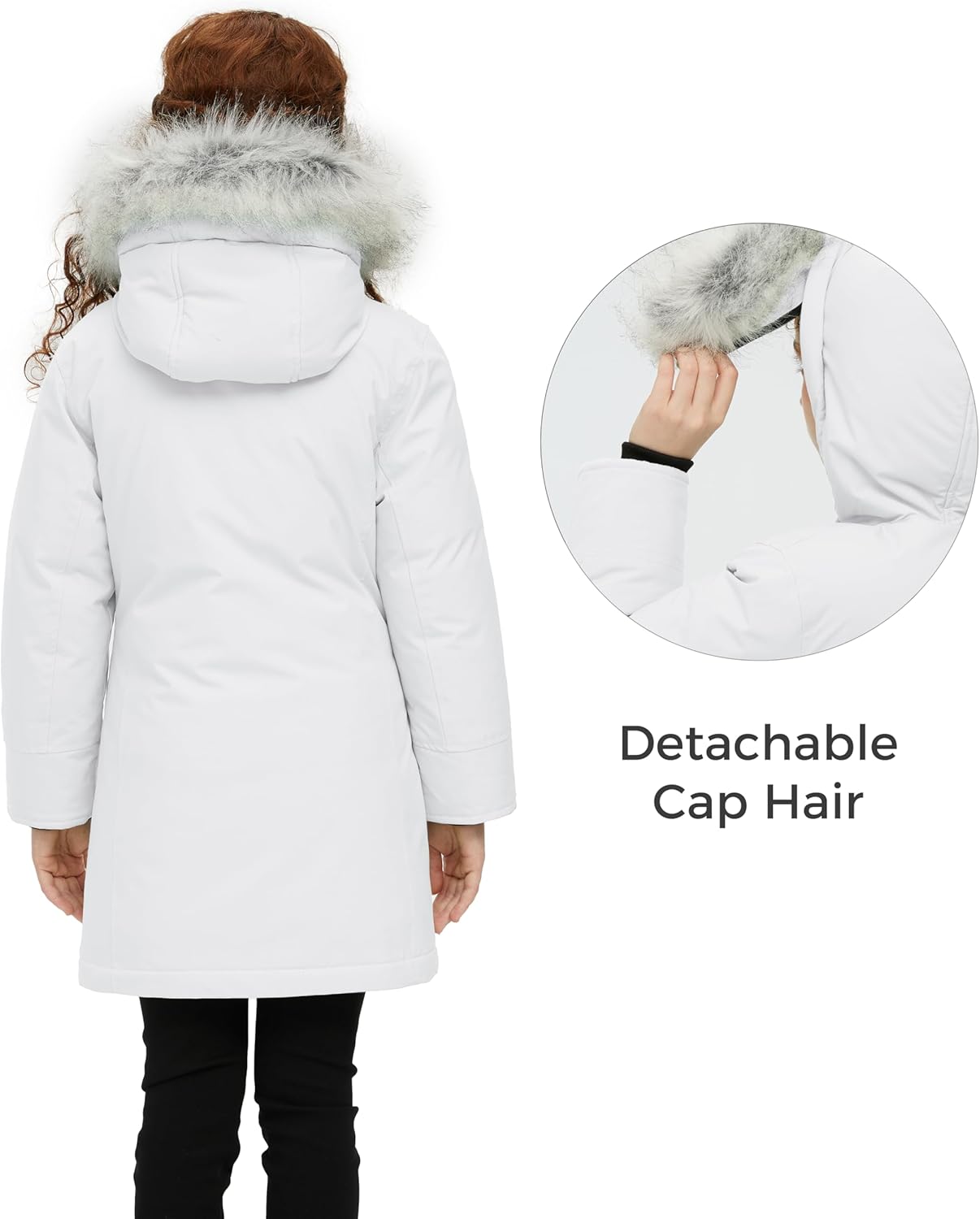 Winter Coat for Girls Warm Windproof Waterproof Outdoor Activity
