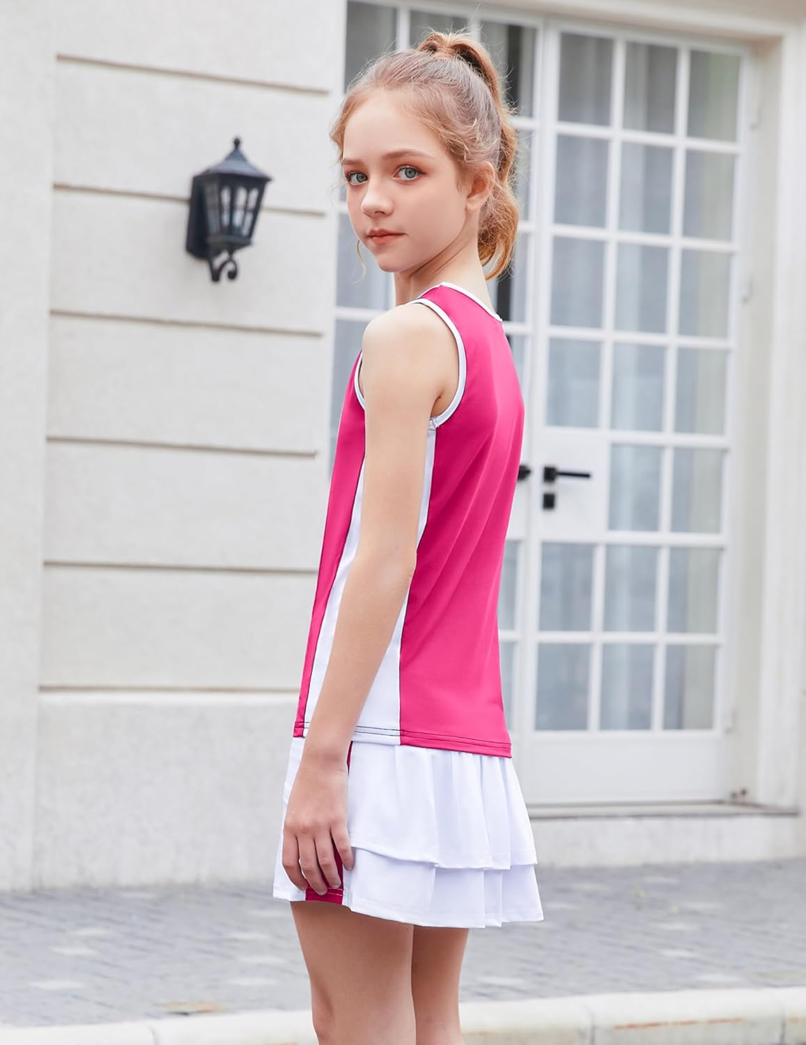 Zacloure Girls Tennis Golf Outfit - Smooth breathable outfit for sport