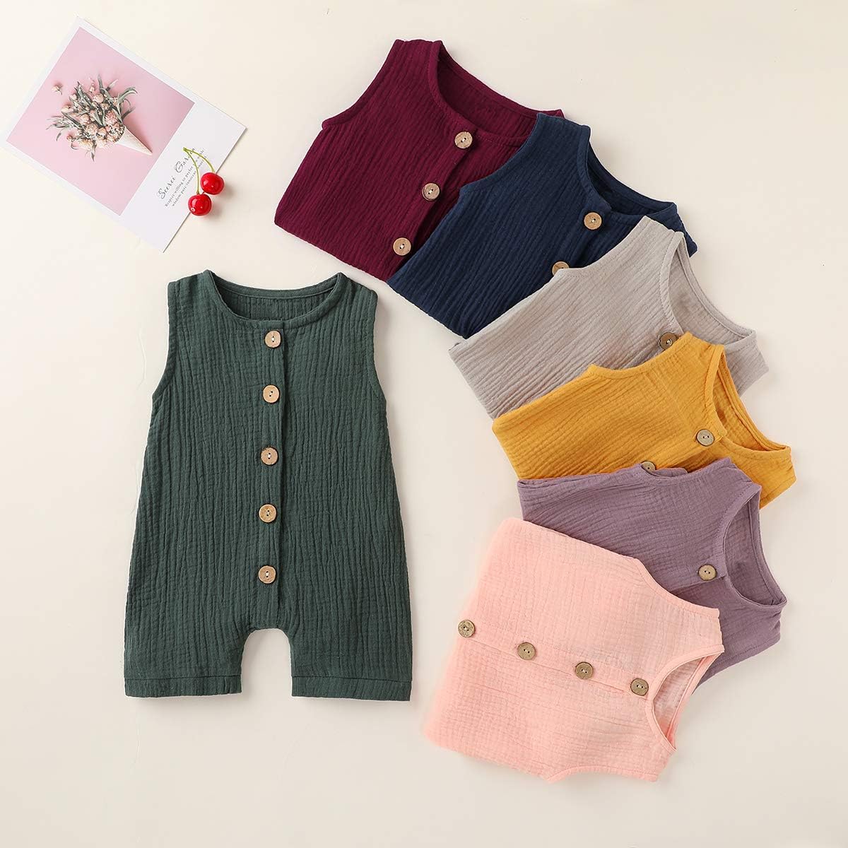 Cecobora Infant Newborn Baby Romper Summer Jumpsuit