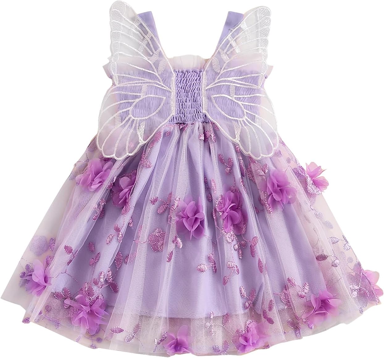 ZINTAOZT Princess Butterfly Wing Dress for Toddler Baby Girl