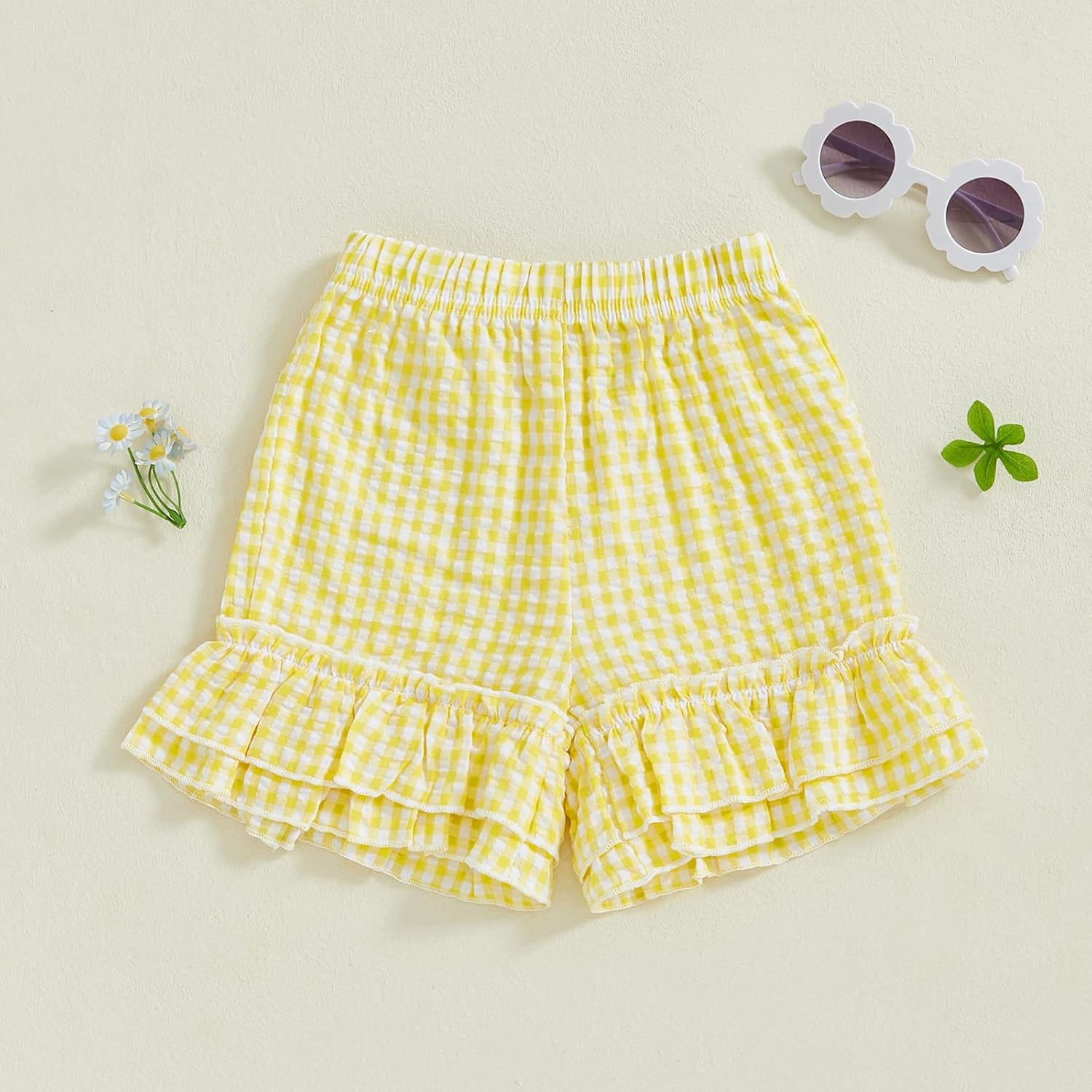 Gingham Shorts for Toddler Boys Girls