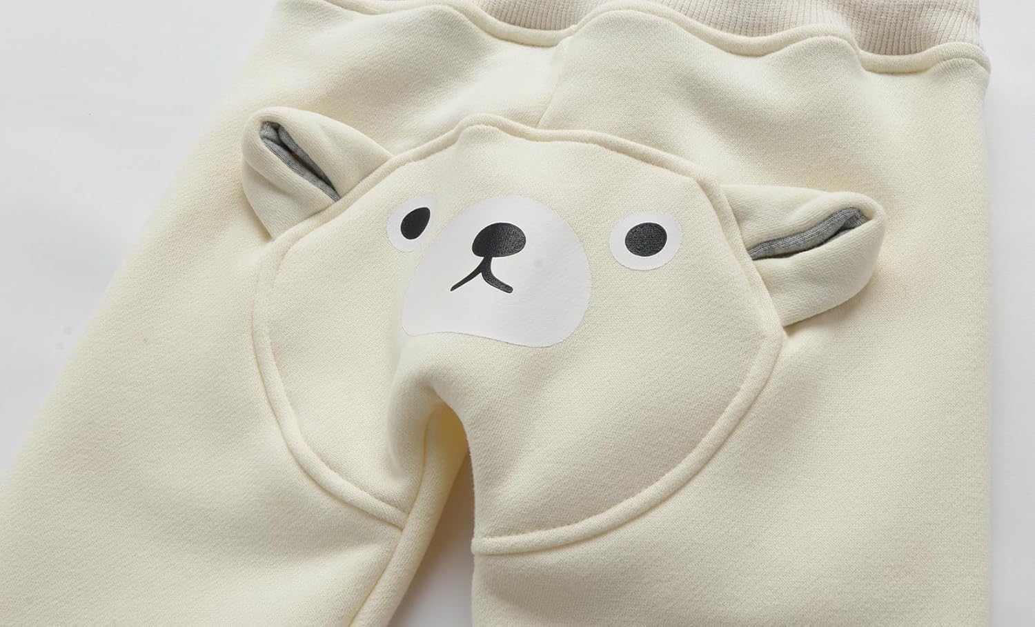 Perfect Kids Fleece Jogger Pants Adorable Bear Design