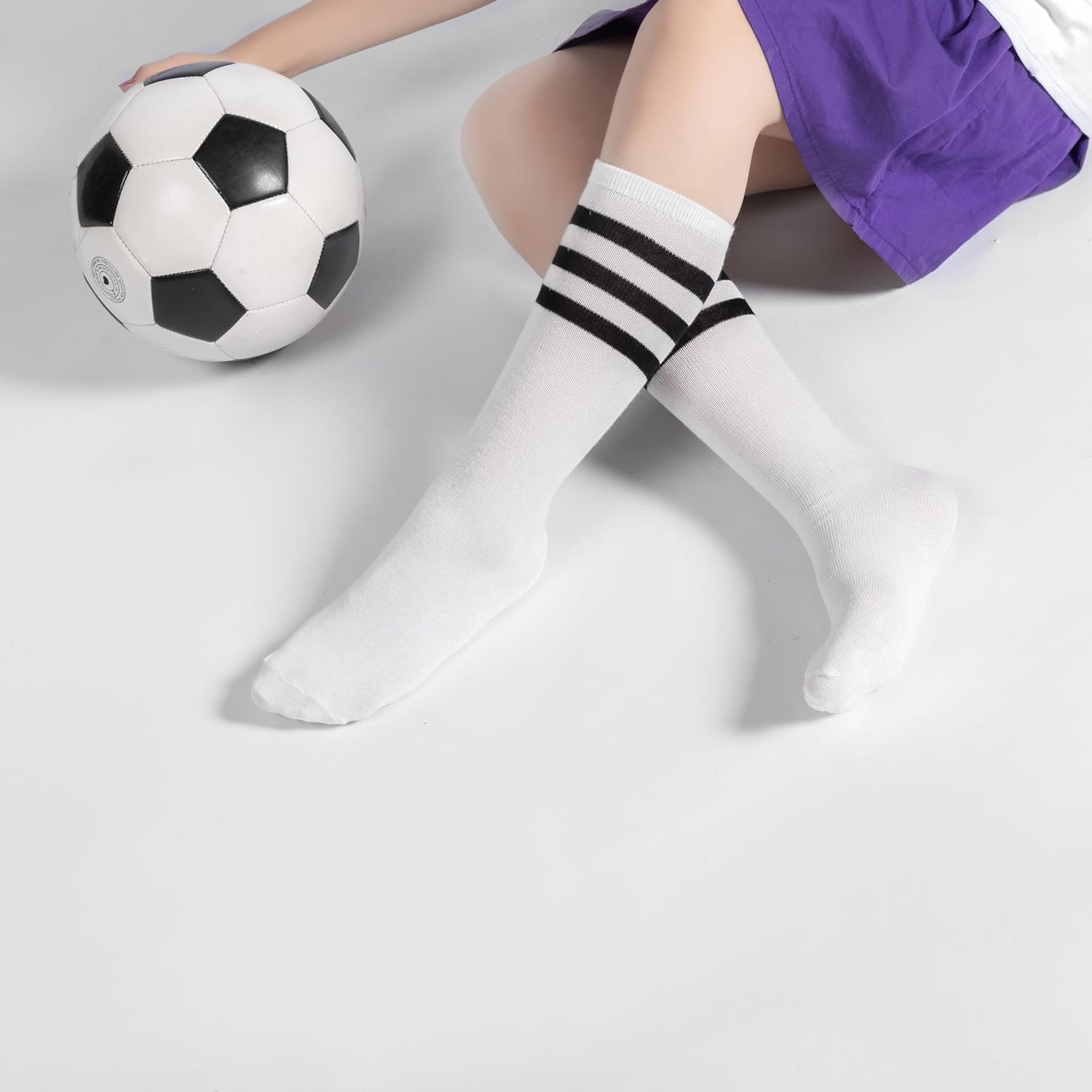 BONANGEL Kids Youth Soccer Socks Boys Girls Stretchy Warm