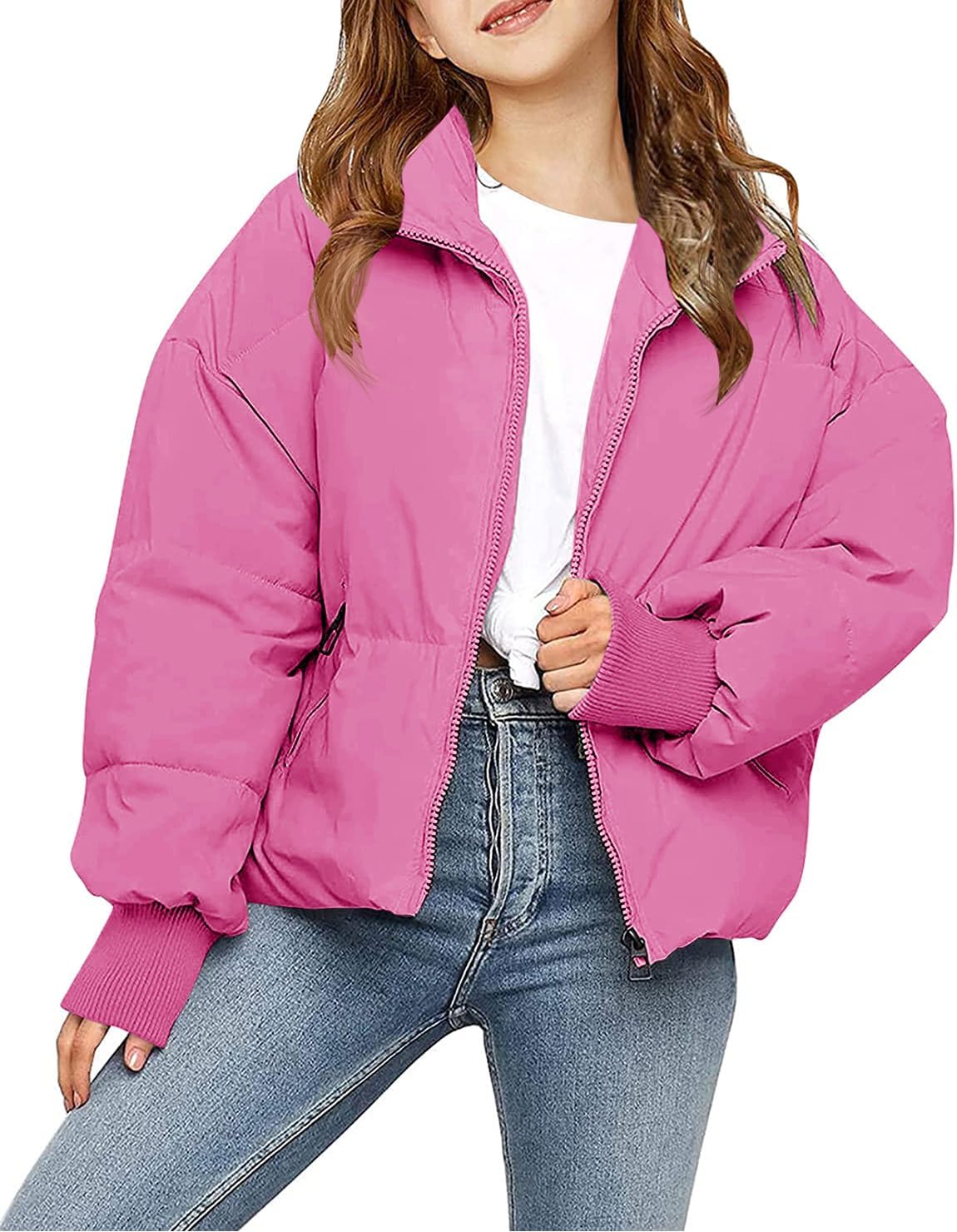 RRHSS Girls Winter Puffer Jacket - Soft Windproof