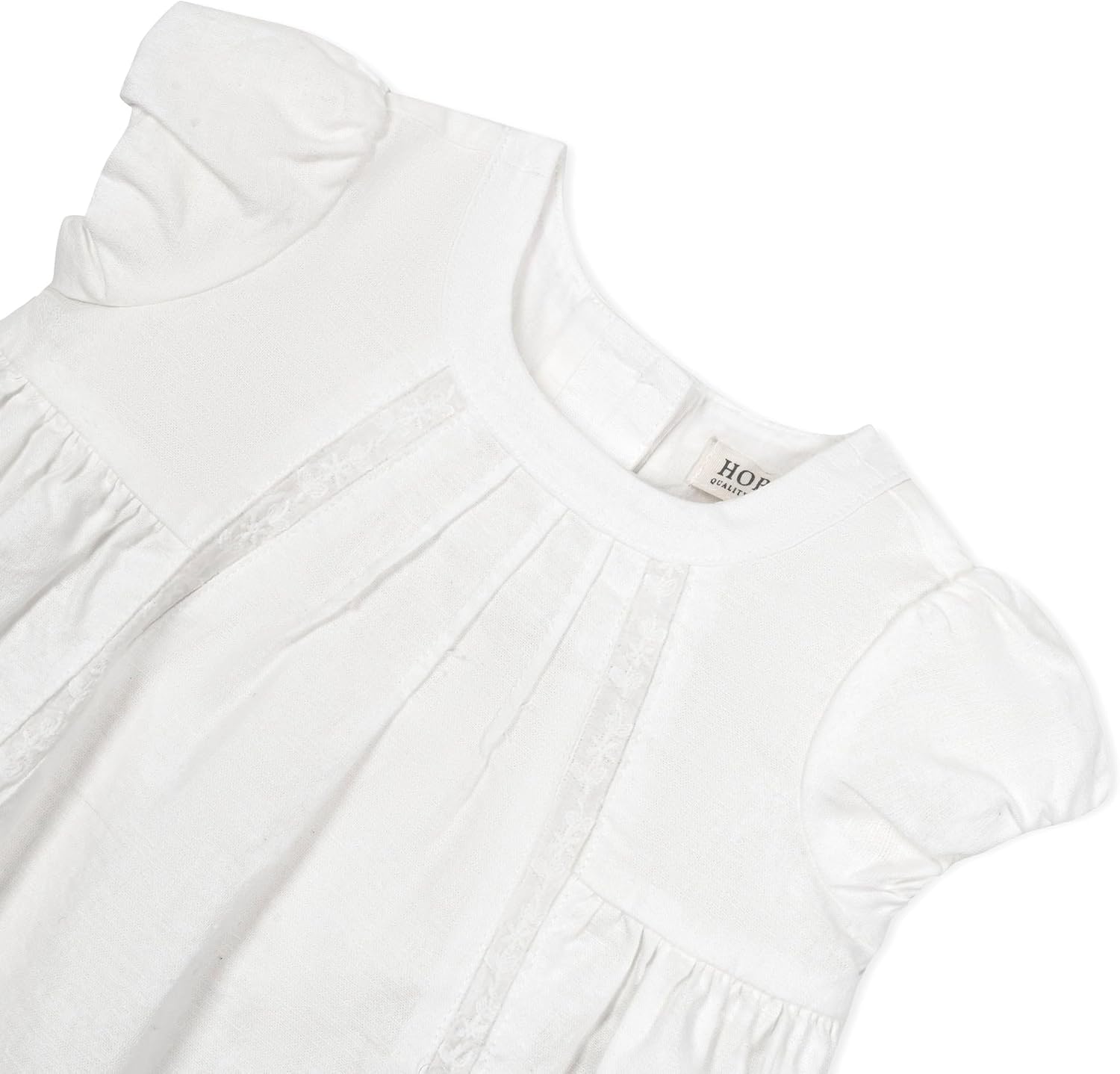 Hope Henry Layette Baby Girl Woven Short Sleeve Dress