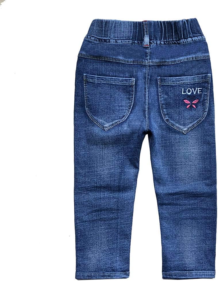 Little Ones Design Peacolate Embroidery Jeans 4-9T