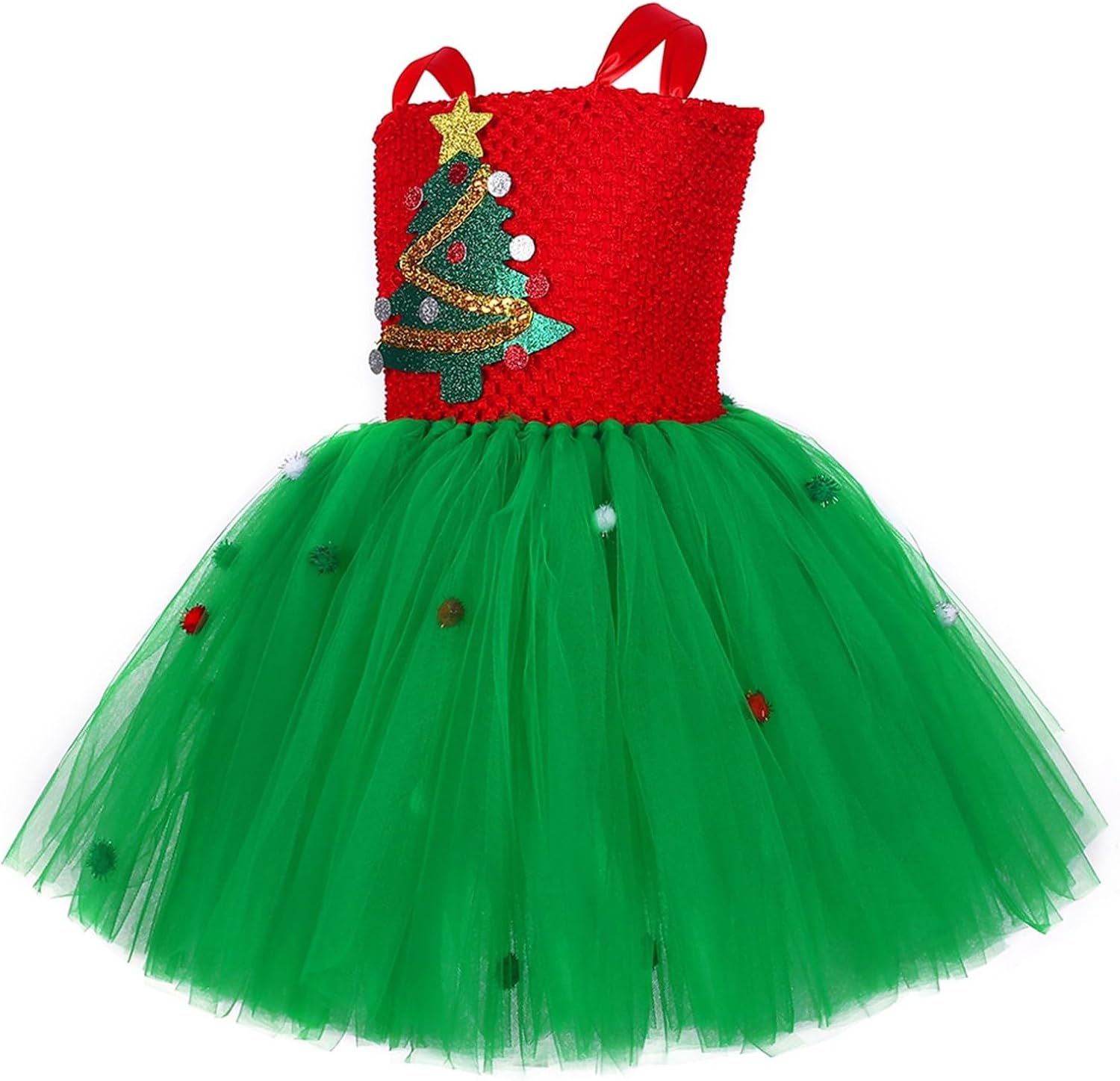 Generic Girls Christmas Tulle Tutu Dress