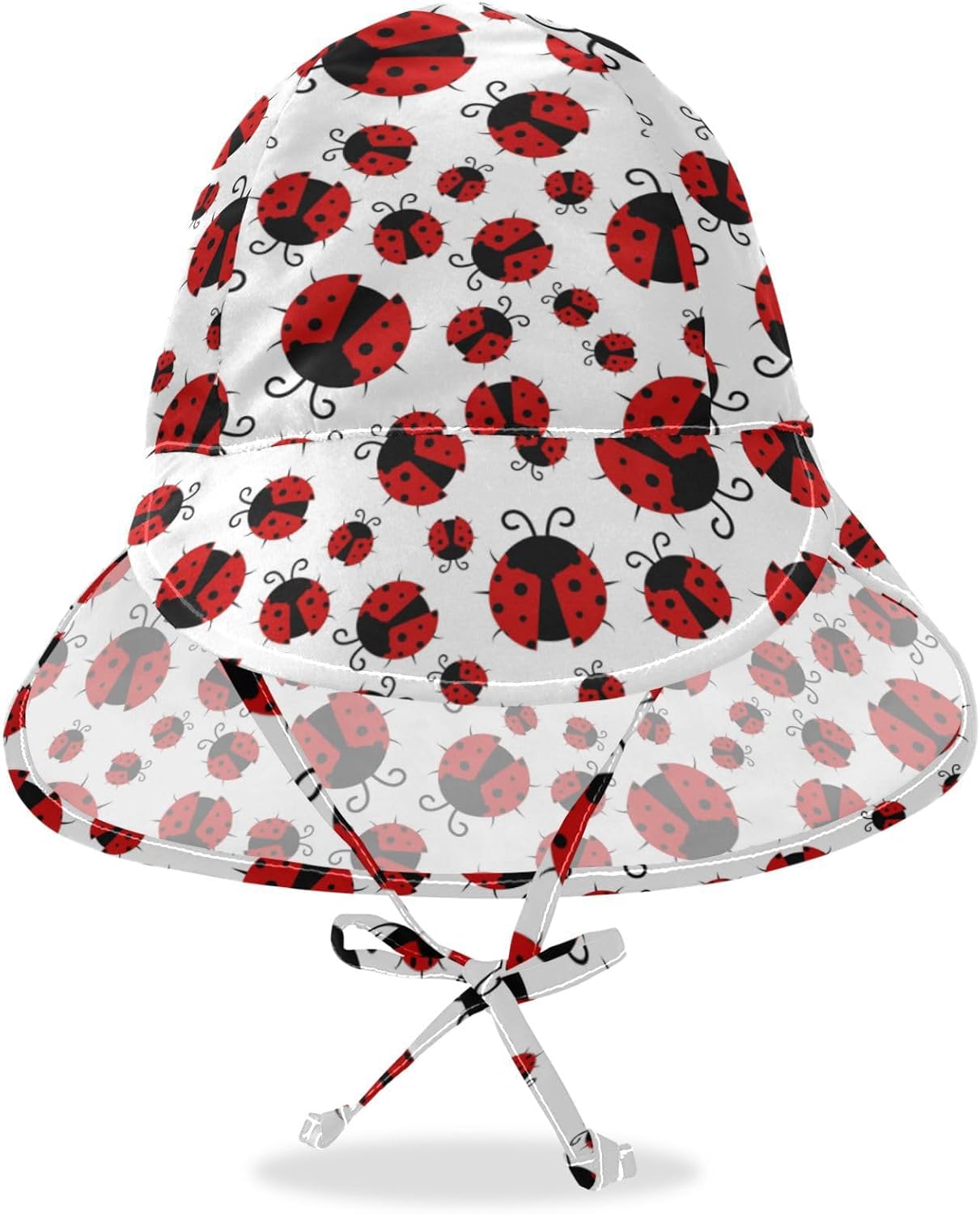 Cute Red Ladybugs Bucket Hat for Toddlers Kids