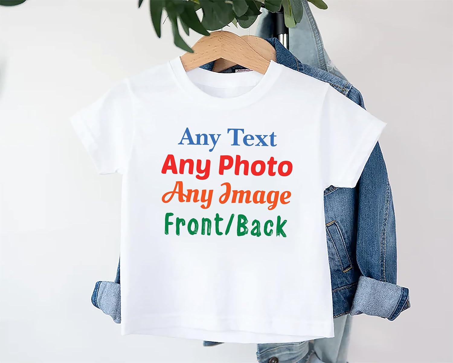 Voila Print Personalized Baby Bodysuit with Custom Text and Photo