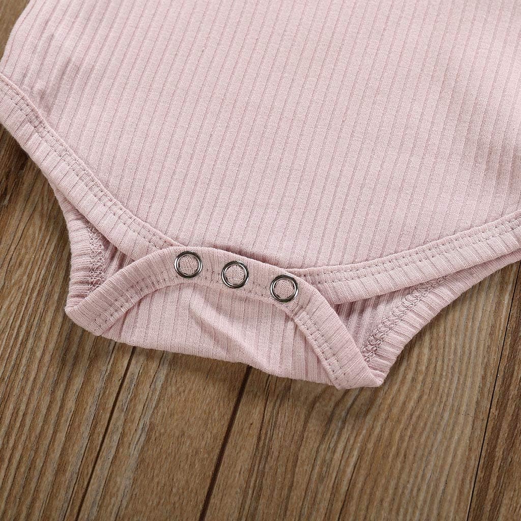Newborn Baby Girl Summer Ruffle Romper Set
