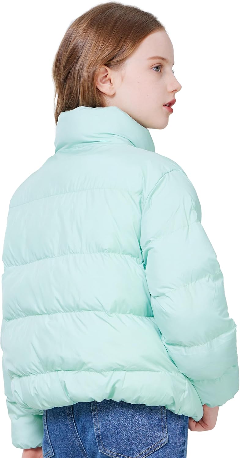 WULFUL Girls Winter Puffer Jacket - Lightweight Warm and Tear-Resistant